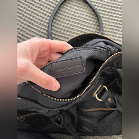 Sundance Catalog Italian Pebble Leather Aerin Doctor’s Bag Satchel Tote - Picture 2 of 6